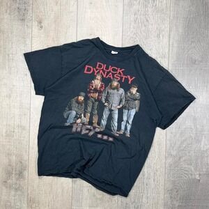 Vintage 2000s funny humor hunting Duck Dynasty promo graphic T-shirt Size L